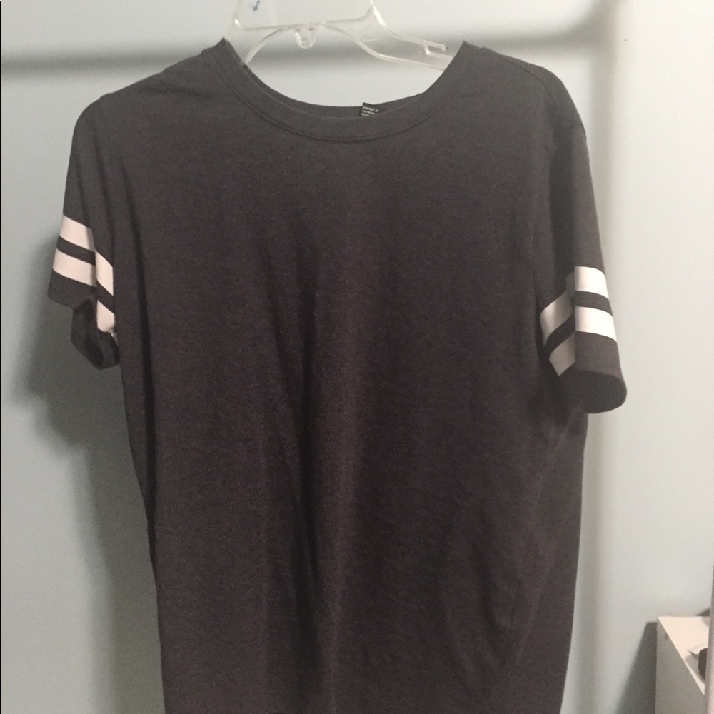 grey jersey top